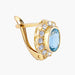 Boucles d'oreilles Or Jaune / Diamants BOUCLES D’OREILLES AIGUE MARINE & DIAMANTS 58 Facettes BO/220043