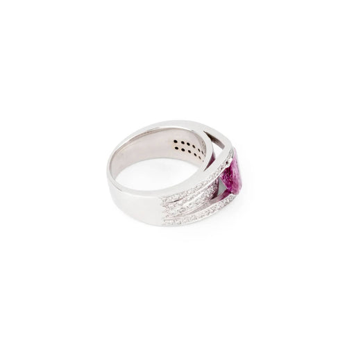 Bague 55 Bague Or Saphir Diamants 58 Facettes 1