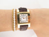 CHOPARD your hour yellow gold and quartz leather watch 58 Facettes 254883
