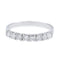 Bague 55.5 Bague Demi alliance Or blanc Diamant 58 Facettes 2090638CN