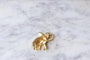 Broche Broche éléphant vintage or amati 58 Facettes