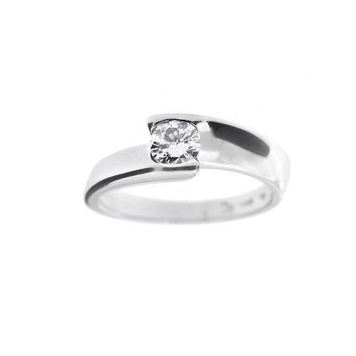 Bague 56 Bague solitaire diamant 0,47 ct 58 Facettes 11144