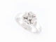 Bague 50 bague CHANEL trefle diamant solitaire 0.15ct en or blanc t50 58 Facettes 245161