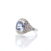 Ring 54 Art Deco Ring Platinum Ceylon Sapphire Diamonds 58 Facettes 25311 25444