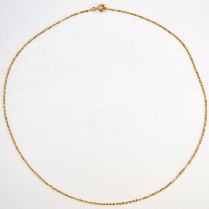 Collier Chaine gourmette or jaune 58 Facettes 13-084