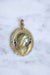Old medal pendant in gold, Virgin Mary, enamel and pearls 58 Facettes