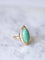 Bague marquise amazonite & or rose 58 Facettes