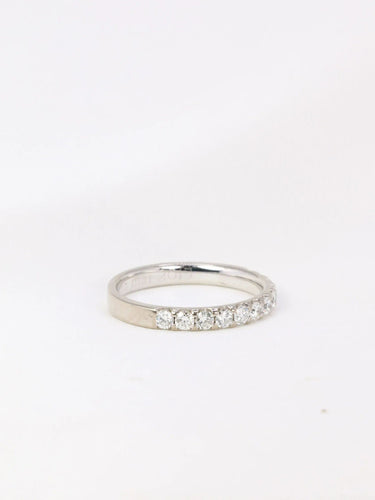 Bague 58.5 Demi-Alliance américaine diamants 0,72 ct 58 Facettes J116