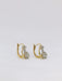 Dormeuses 2 Gold Diamond Earrings 58 Facettes J267