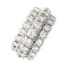 Bague 50 Bague bandeau en or blanc et diamants. 58 Facettes 31179