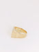 Ring 56 Signet ring Yellow gold Diamonds 58 Facettes J131