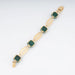 Bracelet Bracelet or jaune, malachite 58 Facettes 1