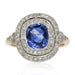 Ring 53 Old double row sapphire and diamond ring 58 Facettes 21-151-53