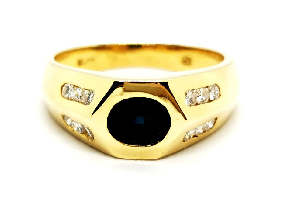 Bague 63 Bague Or jaune Saphir 58 Facettes 1242237CN