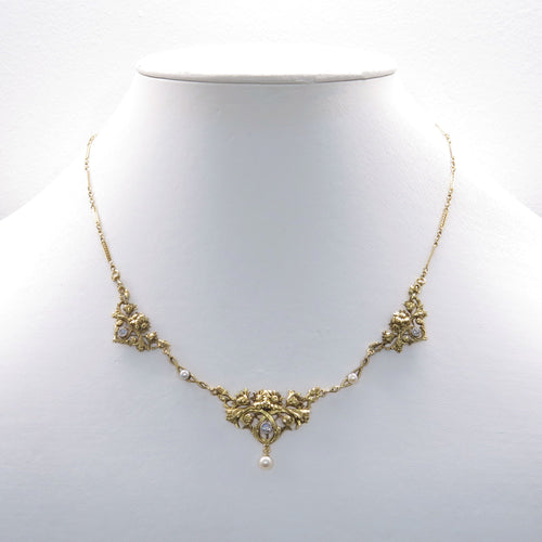 Collier Collier Floral Art Nouveau 58 Facettes