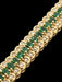 Bracelet Bracelet yellow gold, emeralds and diamonds 58 Facettes