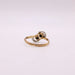 Ring Art Deco Ring Toi et Moi scroll motif rose-cut diamonds 58 Facettes