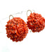 Boucles d'oreilles Boucles d'oreilles anciennes en corail sicilien 58 Facettes