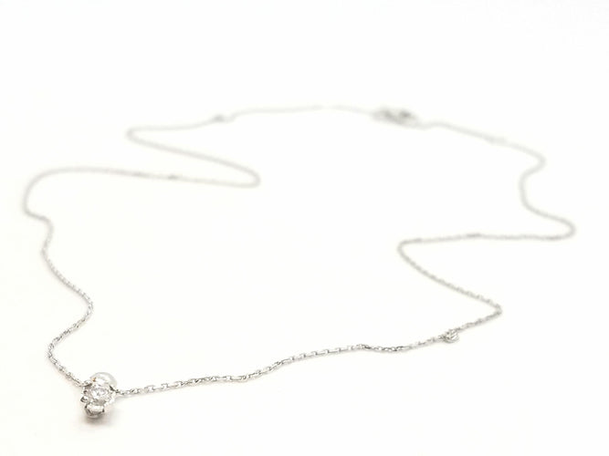 Collier Collier Chaîne + pendentif Or blanc Diamant 58 Facettes 579137RV
