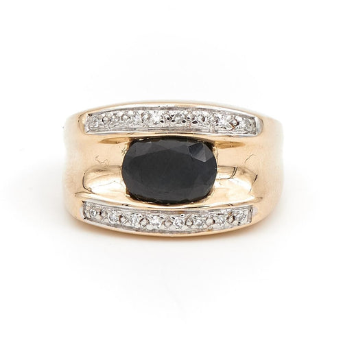 Bague 57 Bague Or jaune Saphir 58 Facettes 1589322CN