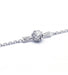 Bracelet 15 - 17 cm / White/Grey / 750 Gold Bracelet White gold diamonds 58 Facettes R200094