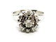 Bague 59 Bague Fleur Or blanc Diamant 58 Facettes 1356040CN