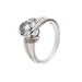 Ring 56 Aquamarine diamond ring 58 Facettes 21456