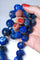 Collier Collier perles de lapis lazuli sculptées 58 Facettes