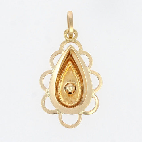 Pendentif Pendentif or en goutte et saphir 58 Facettes 15-003