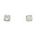 Stud earrings in yellow gold, diamonds. 58 Facettes 31965