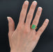Ring 59 Engraved art deco jade ring 58 Facettes 22-225