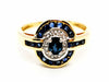 Ring 53 Art Deco Ring Yellow Gold Sapphire 58 Facettes 1292342CN
