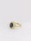 Bague 52 Bague marguerite Or jaune Saphir Diamants 58 Facettes J149