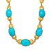 Collier Collier en or jaune décoré de turquoises. 58 Facettes 31468