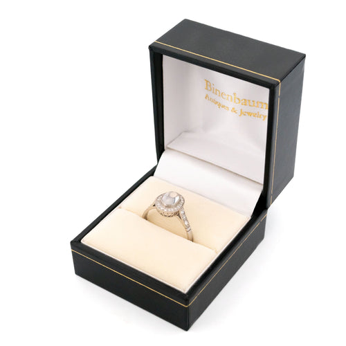 Bague 55.5 Bague entourage diamants pierre de lune platine 58 Facettes F34CC5ECF12042E8A56E179EA430E6B2