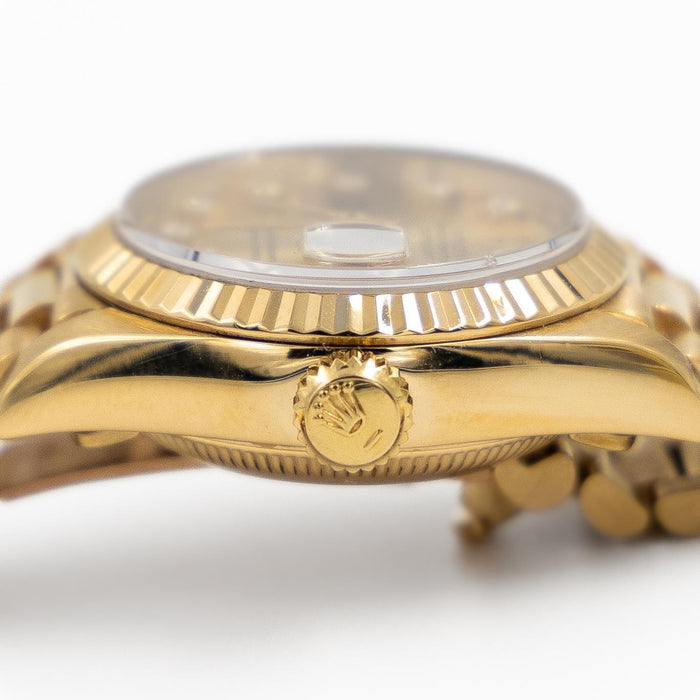 Montre Rolex Montre Oyster Perpetual Date Juste Or jaune Diamant 58 Facettes 1887742CN