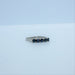 50 Half Alliance Ring in White Gold & Sapphires 58 Facettes BAG0128