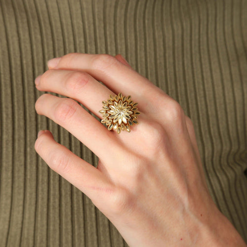 Bague BAGUE "JASMINE" OR CISELÉ 58 Facettes BO/220070 NSS