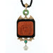 Pendentif Pendentif Jade Emeraude Diamant Onyx Corail méditerranéen 58 Facettes c34