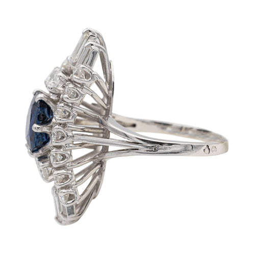 Bague 49 Bague Or blanc Saphir 58 Facettes 2538672CN