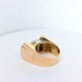 Ring 57 Tank ring in pink gold and diamonds 58 Facettes 25032