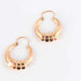 Earrings Hoop earrings Rose gold 58 Facettes