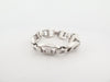 Bracelet vintage bracelet HERMES cassiopee 19 cm argent 925 & saphir blanc 58 Facettes 253329
