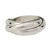 Ring 55 Cartier “Trinity” ring in white gold, medium model. 58 Facettes 31532