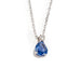 Necklace Necklace White gold Pear sapphire Diamond 58 Facettes 1