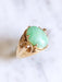 Bague Bague chevalière boule vintage en or rose et jade 58 Facettes