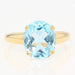 Ring 57 Used gold and topaz ring 58 Facettes 21-274A