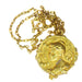 Gold medallion necklace, with diamonds 58 Facettes 21322-0018