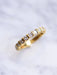 Half wedding ring 18Kt yellow gold and diamonds 58 Facettes