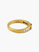 Bague 55.5 Bague Jonc Or Jaune Emeraude Diamants 58 Facettes R1672